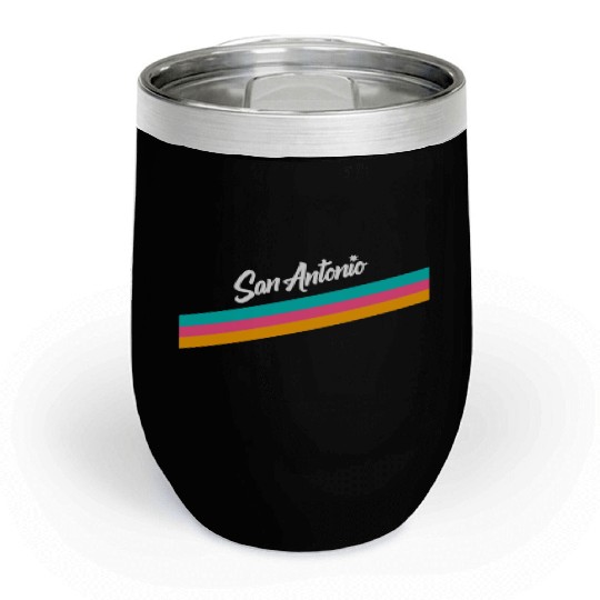 San Antonio Spurs Logo Chill Wine Tumblers