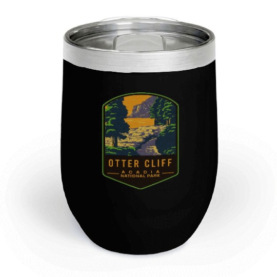 Otter Cliff Acadia National Park Chill Wine Tumblers