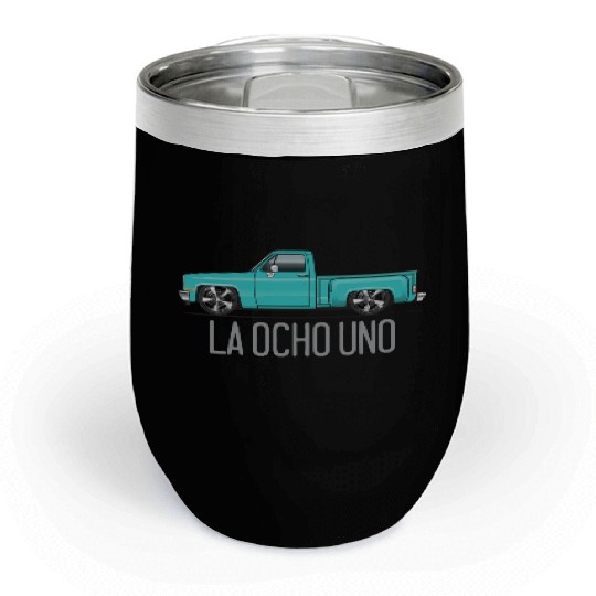La Ocho Uno Light Turquoise Chill Wine Tumblers
