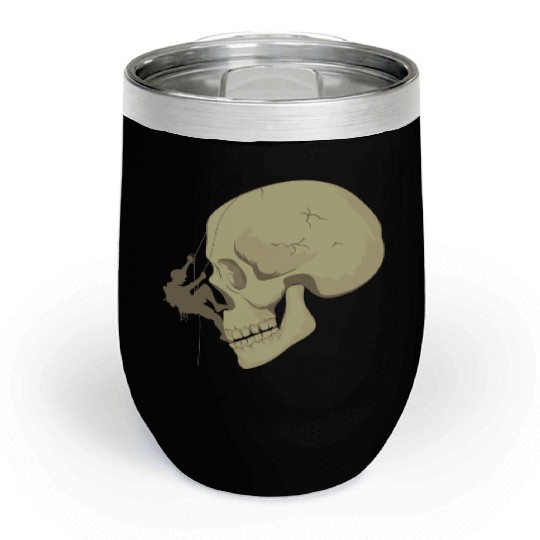 Skull Bouldering Chill Wine Tumblers