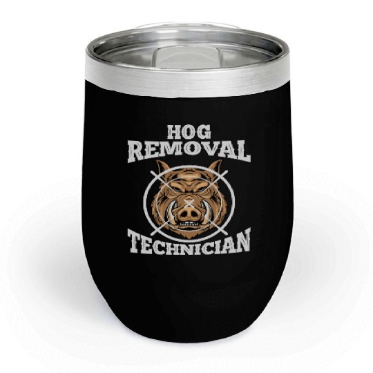 Boar wild boar hunting Wild boar hunter Chill Wine Tumblers