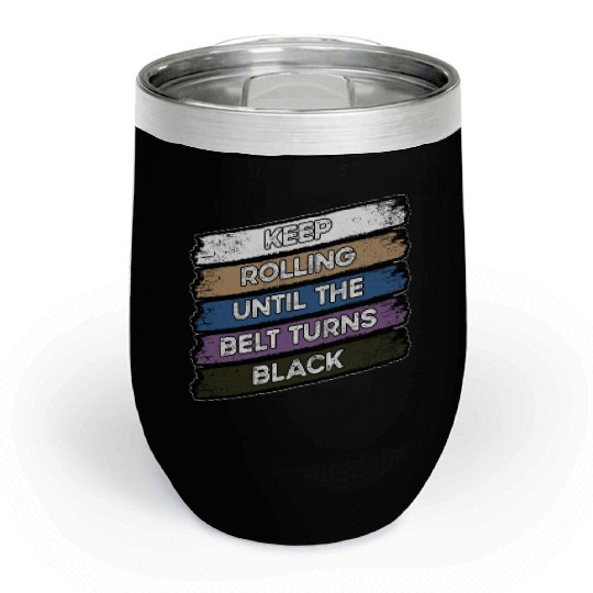 BJJ BLack Belt Chill Wine Tumblers