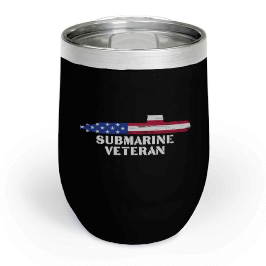 Submarine Veteran Submariner US Military Chill Wine Tumblers