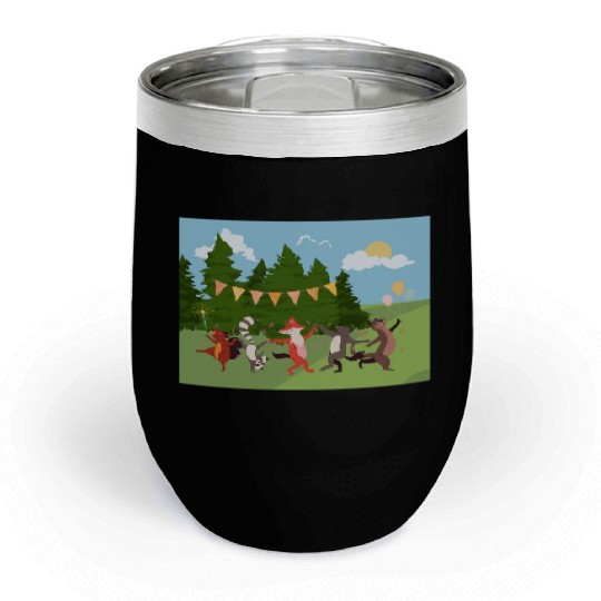 Wild Animals: Forest Fiesta Chill Wine Tumblers