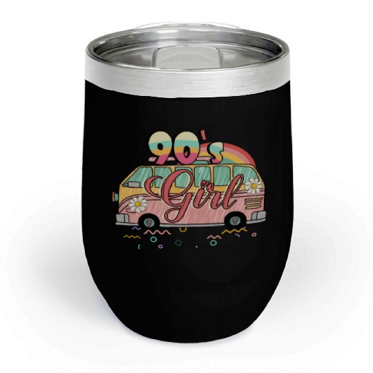 90 s girl sublimation Chill Wine Tumblers