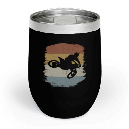 Dirt Bike MX Motocross Supercross Chill Wine Tumblers