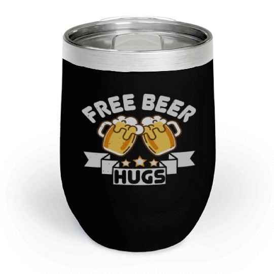 Free beer hugs Chill Wine Tumblers