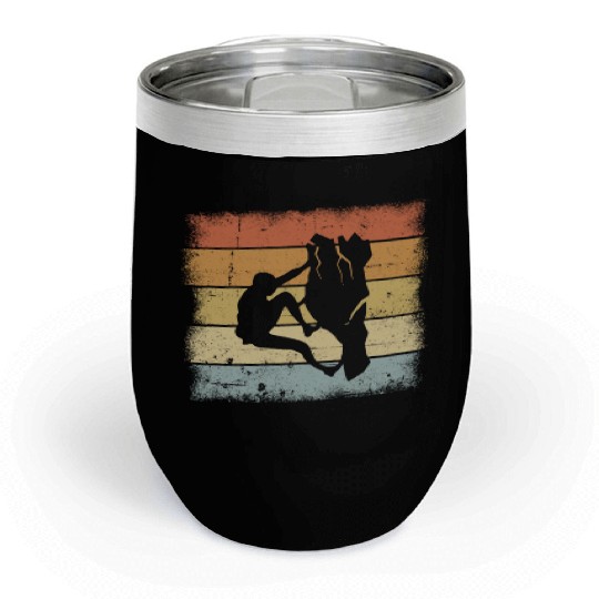 Mountaineering Motif Chill Wine Tumblers