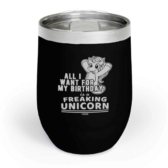 Unicorn for the birthday Chill Wine Tumblers