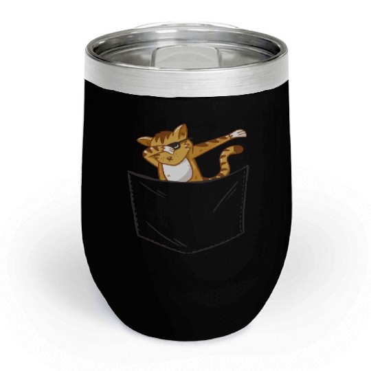 Pocket Cat Chill Wine Tumblers