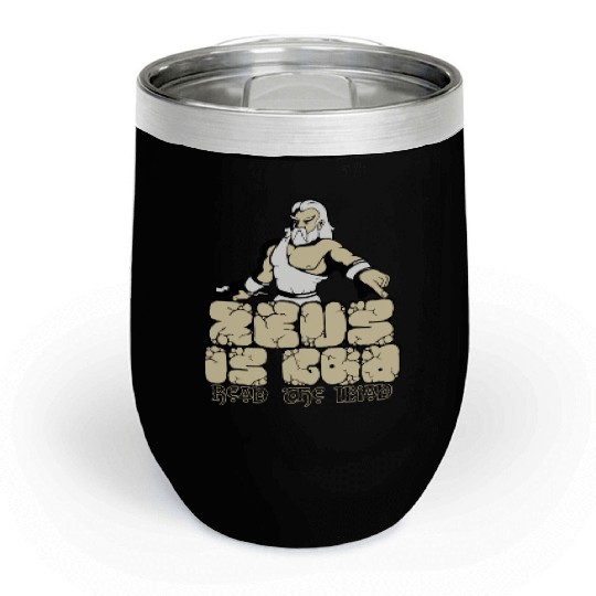 Zeus is god! Chill Wine Tumblers