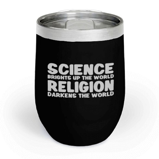 Atheist Atheism Anti Religion Securalism God Sucks Chill Wine Tumblers