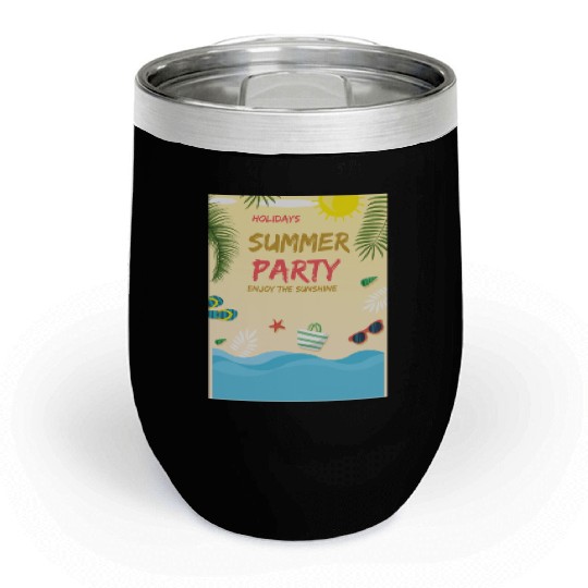 Summer party Chill Wine Tumblers