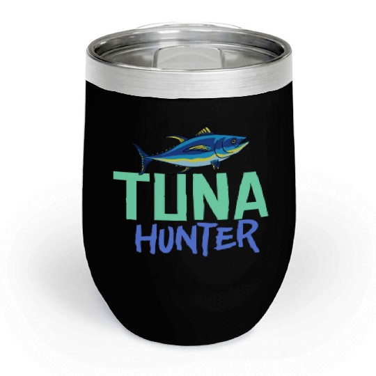 Red Tuna Fish Bluefin Fishing Salad Chill Wine Tumblers