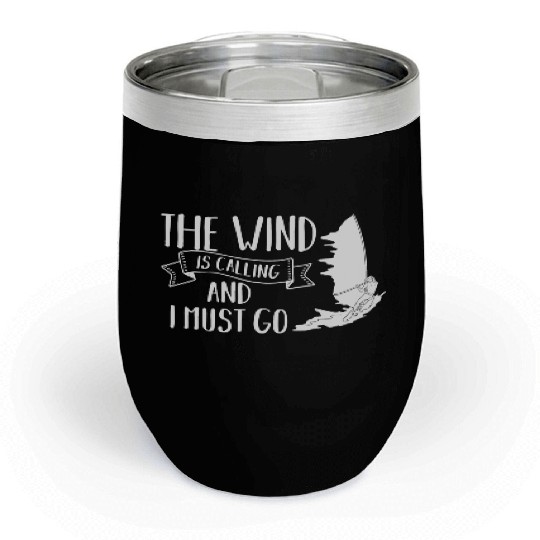 Windsurfing Board Sail Paddle Windsurfer Chill Wine Tumblers