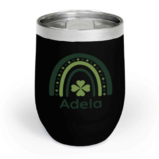Adela Clover Boho Rainbow Chill Wine Tumblers
