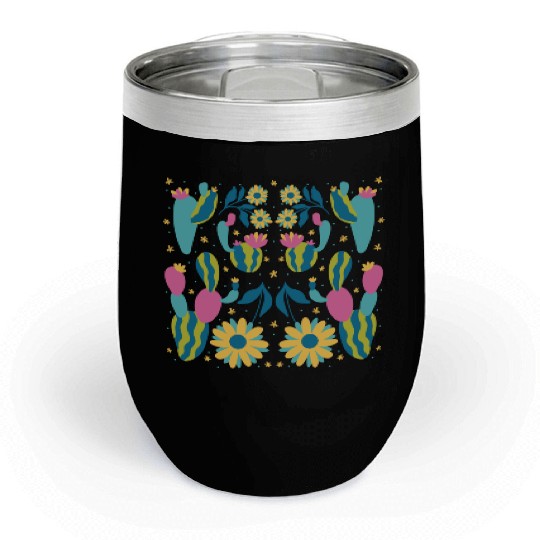 design, art, cartoon, graphic, decoration, drawing Chill Wine Tumblers