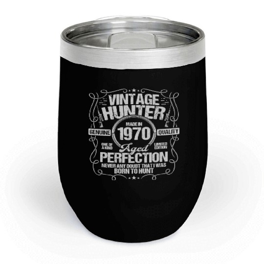 1970 Hunting for Boar Hunter Dog 1970 Year Born Chill Wine Tumblers