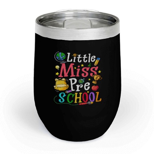 Little Miss Preschool Back to School Chill Wine Tumblers