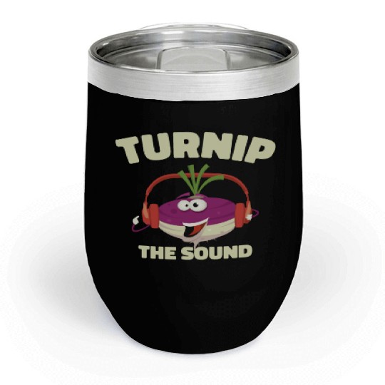 Music Turnip Party Music Lover Vegetable Chill Wine Tumblers