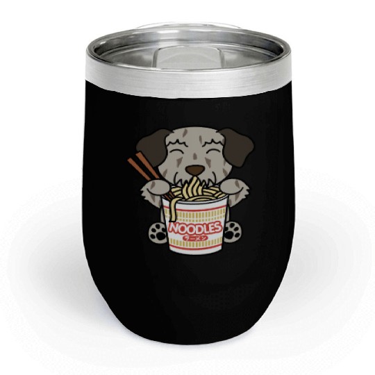 Irish Wolfhound Instant Ramen Noodles Chill Wine Tumblers