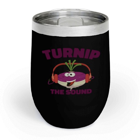 Music Turnip Party Music Lover Vegetable Chill Wine Tumblers