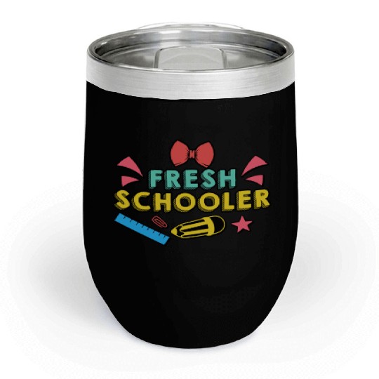 Preschool Kids Back to School Fresh Schooler Chill Wine Tumblers