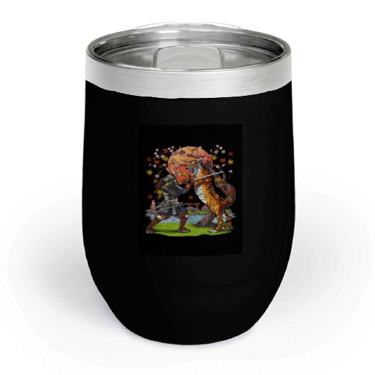 Japanese Tiger Samurai Warrior Chill Wine Tumblers
