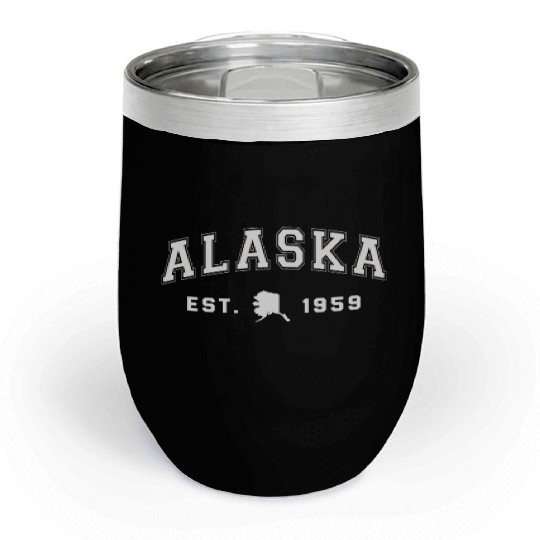 Alaska Gift USA Natur Bär Denali Grizzly Wald Chill Wine Tumblers