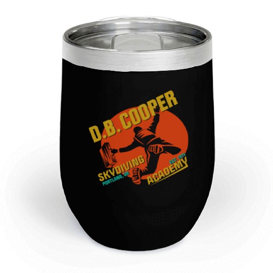 DB Cooper Skydiving Academy Chill Wine Tumblers