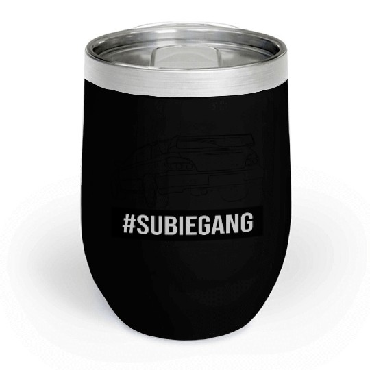 Subie Gang Impreza jdm lover classic japanese car Chill Wine Tumblers