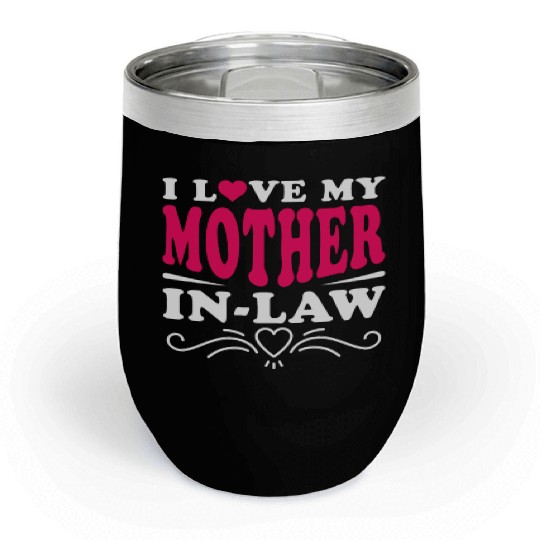 Mother-In-Law Funny Son-In-Law and Daughter-In-Law Chill Wine Tumblers