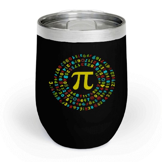 Pi Spiral Pi Day Chill Wine Tumblers