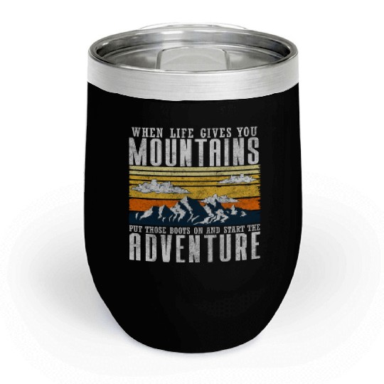 Climber The Alps Mountaineering Climbers Chill Wine Tumblers