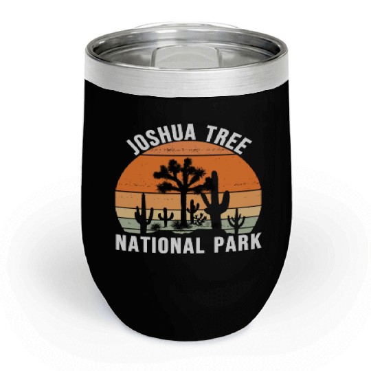 Vintage Joshua Tree National Park Chill Wine Tumblers