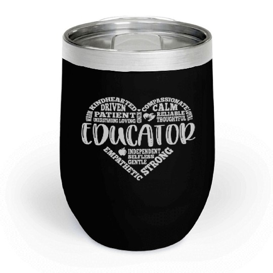 Educator Teacher appreciation subway art Chill Wine Tumblers