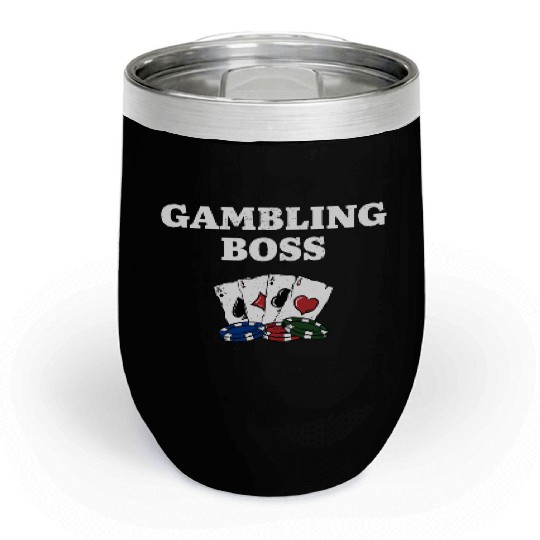 Gambling Boss Casino Poker Gaming Place Poker Chill Wine Tumblers