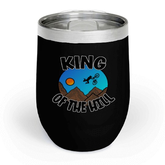 King Of The Hill - Cyclist Gift Chill Wine Tumblers