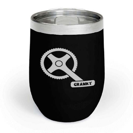 Cranky - Funny Cyclist Gift Chill Wine Tumblers