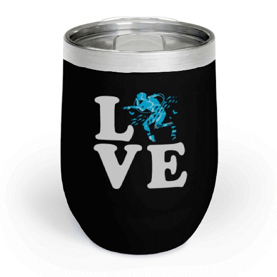 I Love Scuba Diving Chill Wine Tumblers