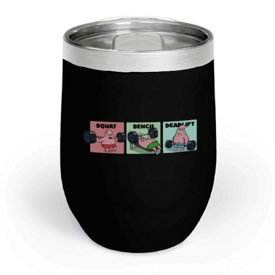 Majin Buu vs Patrick - Funny Anime Gym Chill Wine Tumblers