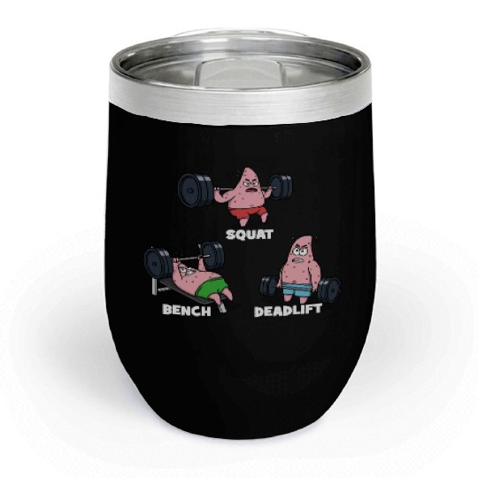 Majin Buu vs Patrick - Funny Anime Gym Chill Wine Tumblers