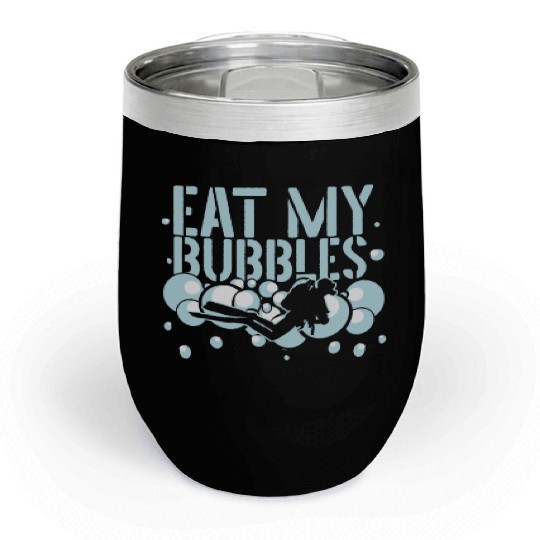 Scuba Diving Diver Chill Wine Tumblers