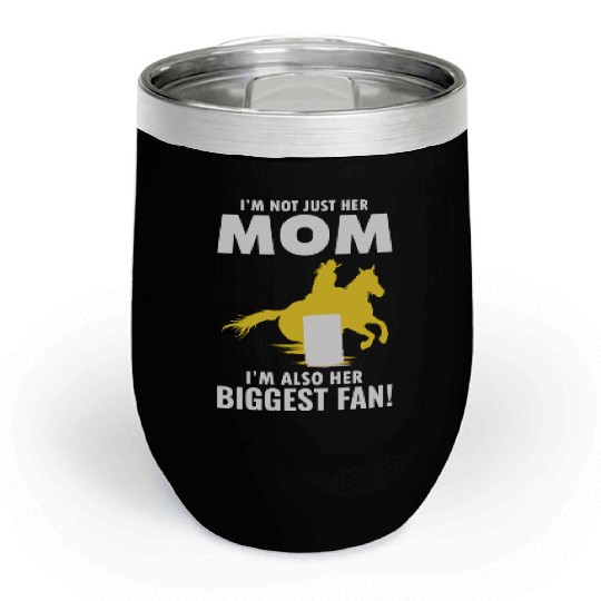 Barrel Racer Racing Horse Riding Mom Mothers day Chill Wine Tumblers