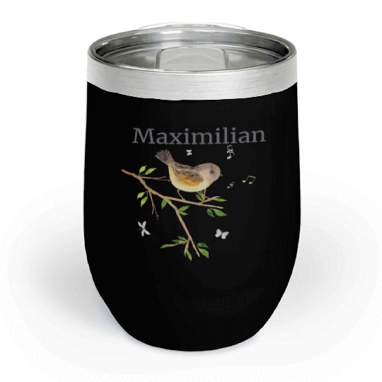 Waldier Vogel Name Maximilian Chill Wine Tumblers