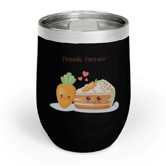 Friends Forever Carrot & Cake Chill Wine Tumblers