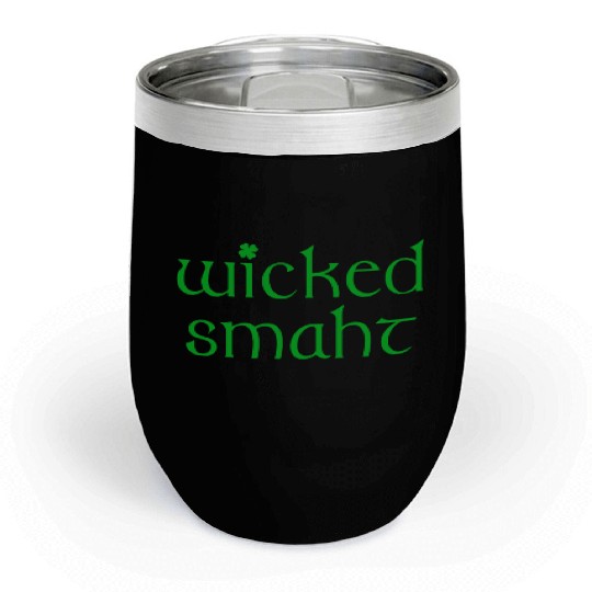 Wicked Smaht Irish Boston Chill Wine Tumblers