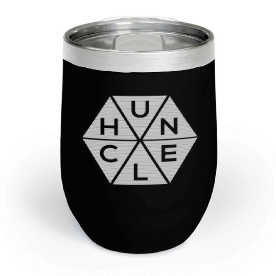 Abstract Triangle Huncle Chill Wine Tumblers