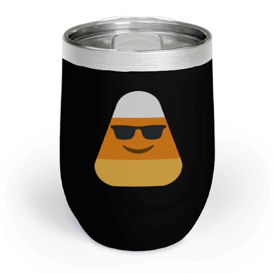 Cool Candy Corn Halloween Costume Chill Wine Tumblers