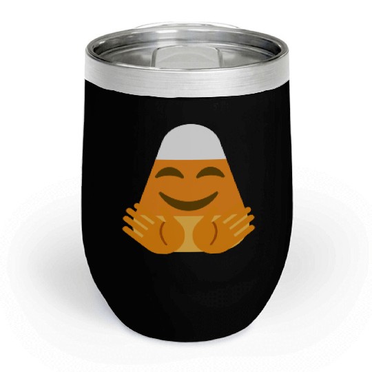 Hug Hugging Candy Corn Halloween Costume Chill Wine Tumblers